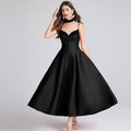 Hepburn-Style Ruffled Maxi Dress – Sleeveless V-Neck Waist-Cinched Dress